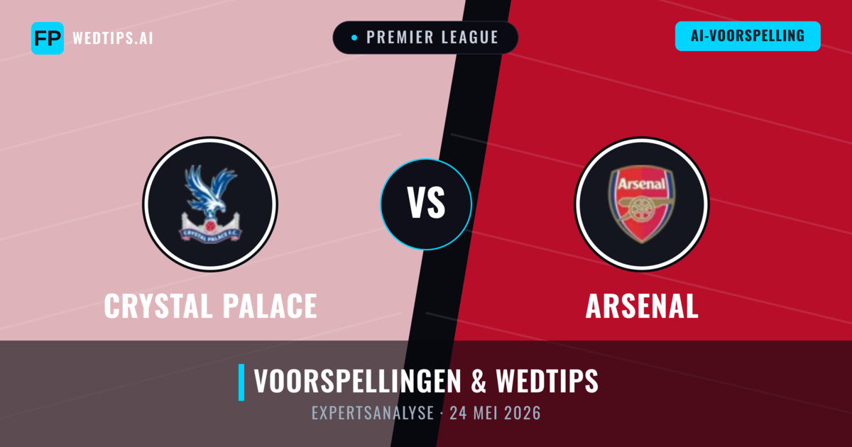 Crystal Palace vs Arsenal — voorspelling en vooruitblik wedstrijd