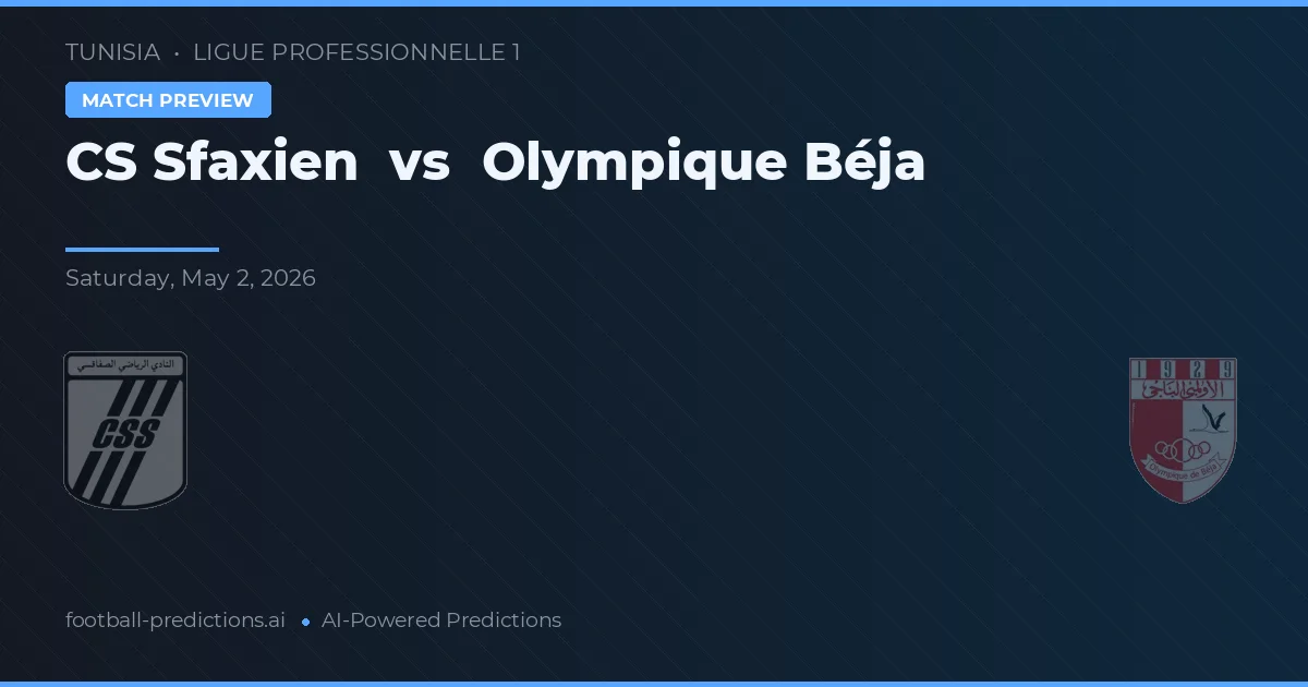 CS Sfaxien vs Olympique Béja — voorspelling en vooruitblik wedstrijd