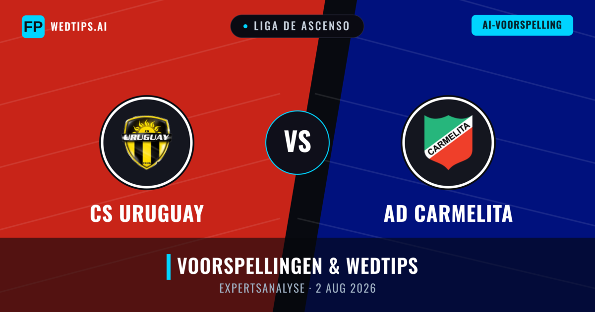CS Uruguay vs AD Carmelita — voorspelling en vooruitblik wedstrijd