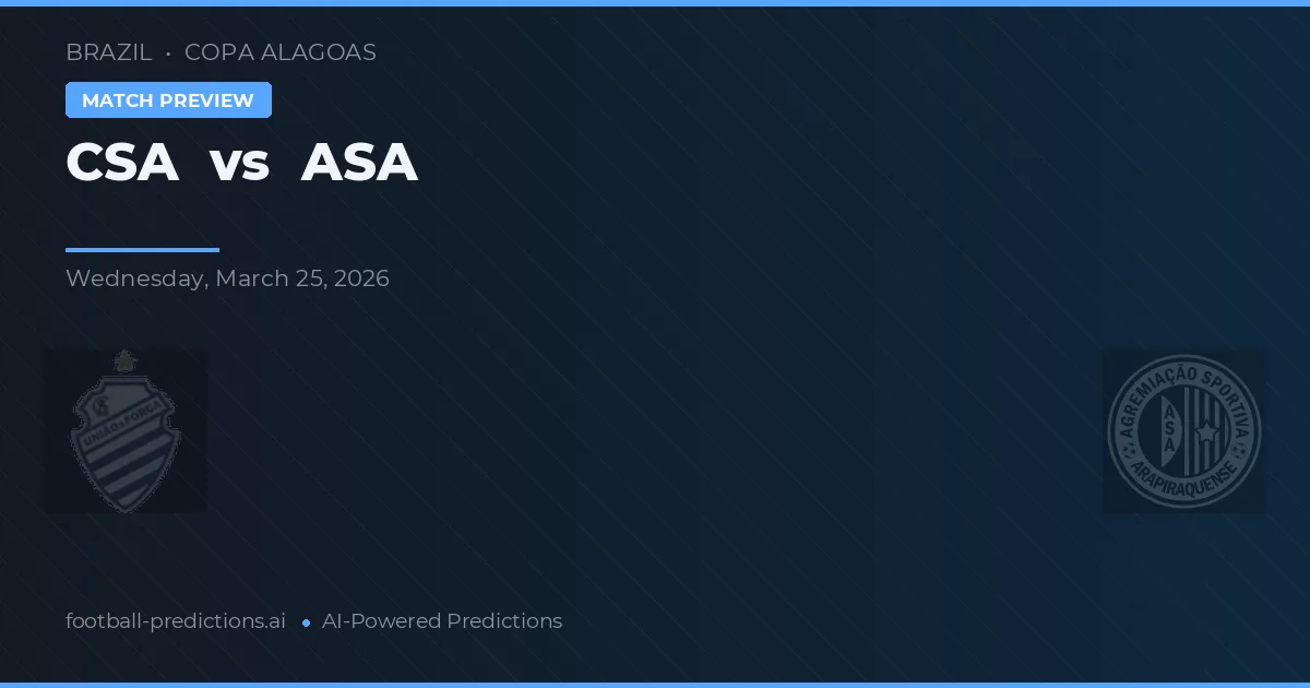 ASA vs CSA — voorspelling en vooruitblik wedstrijd