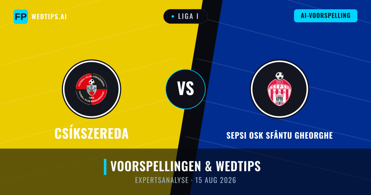 Csíkszereda vs Sepsi OSK Sfântu Gheorghe — voorspelling en vooruitblik wedstrijd