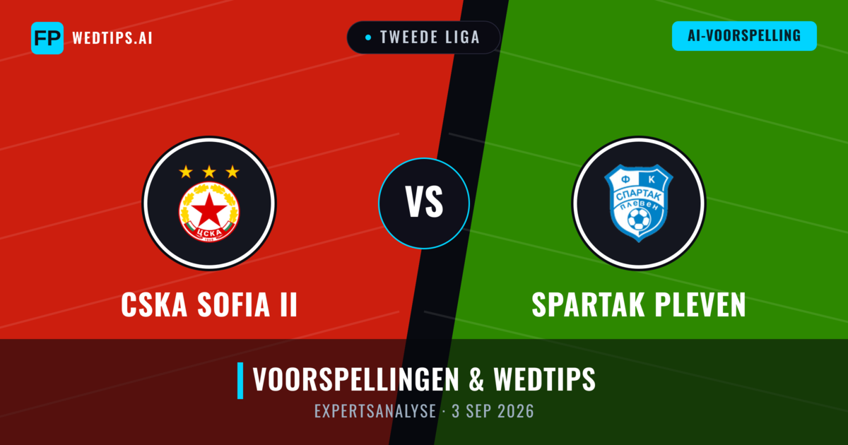 CSKA Sofia II vs Spartak Pleven — voorspelling en vooruitblik wedstrijd