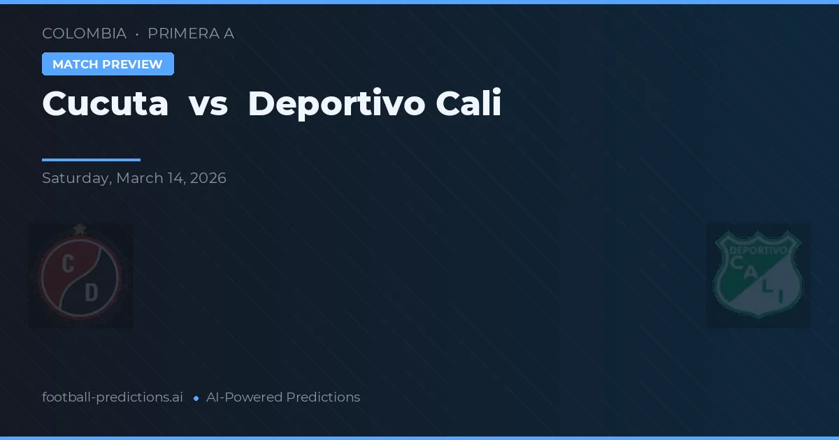 Cúcuta vs Deportivo Cali — voorspelling en vooruitblik wedstrijd