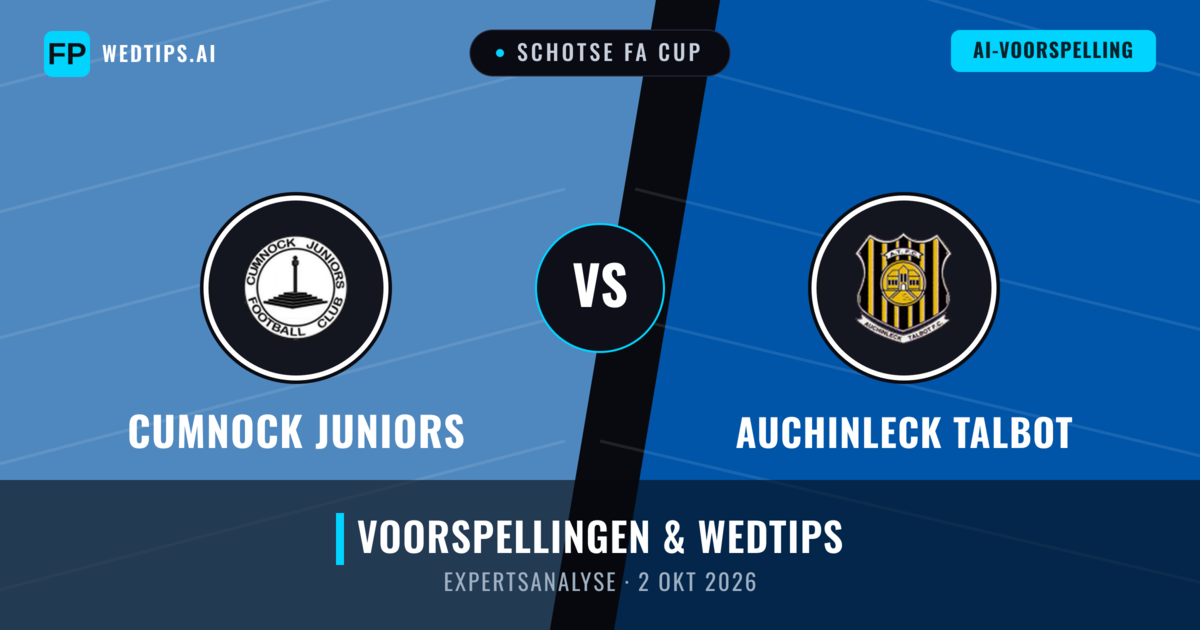 Cumnock Juniors vs Auchinleck Talbot — voorspelling en vooruitblik wedstrijd