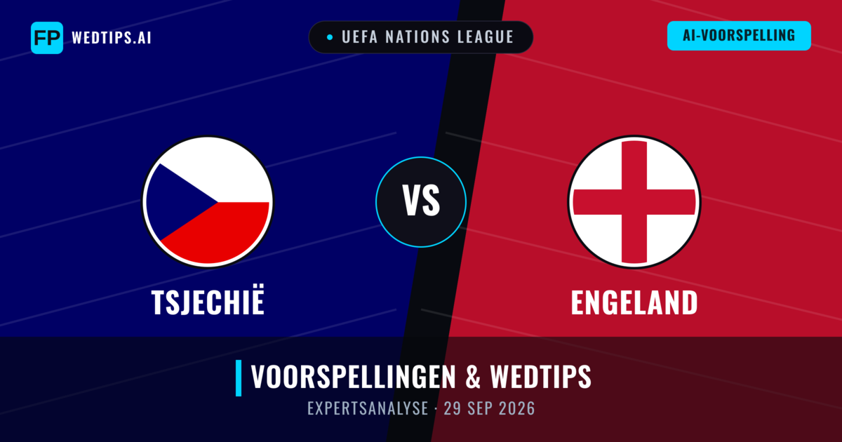Tsjechië vs Engeland — voorspelling en vooruitblik wedstrijd