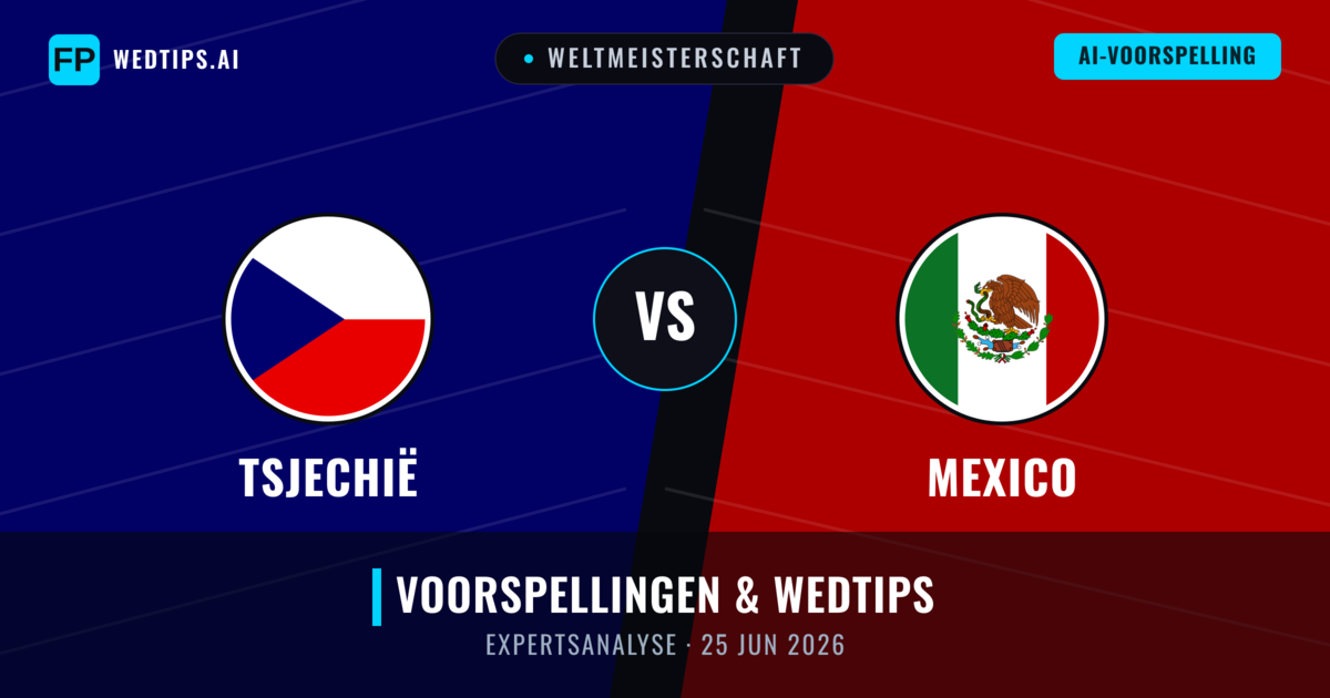 Tsjechië vs Mexico — voorspelling en vooruitblik wedstrijd