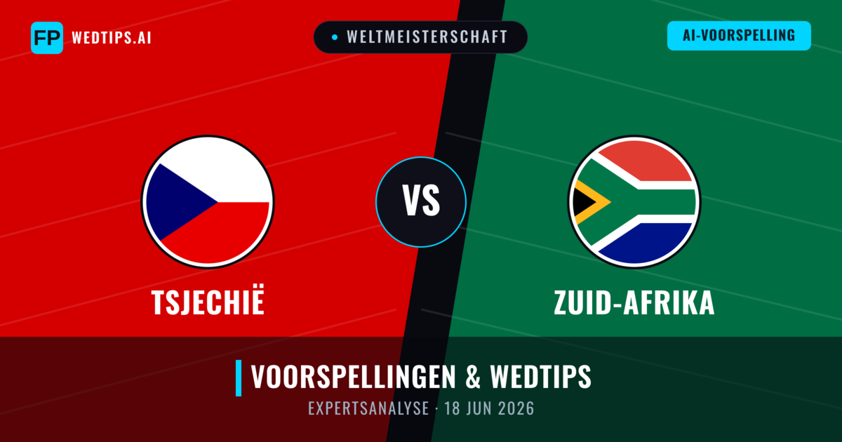 Tsjechië vs Zuid-Afrika — voorspelling en vooruitblik wedstrijd