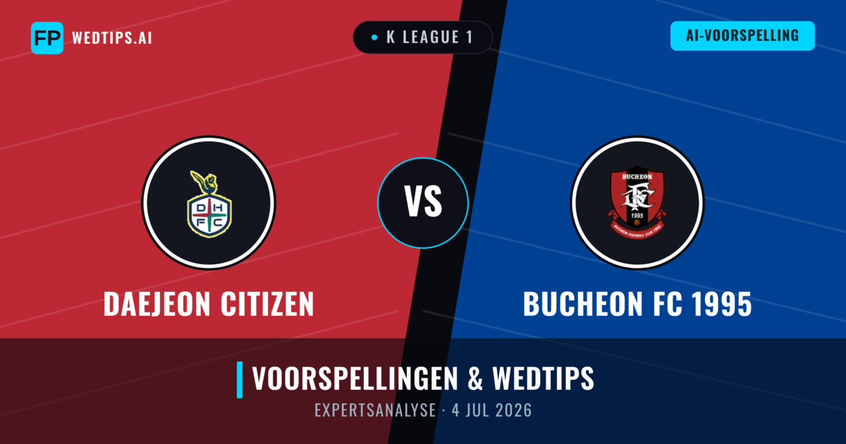 Daejeon Citizen vs Bucheon FC 1995 — voorspelling en vooruitblik wedstrijd