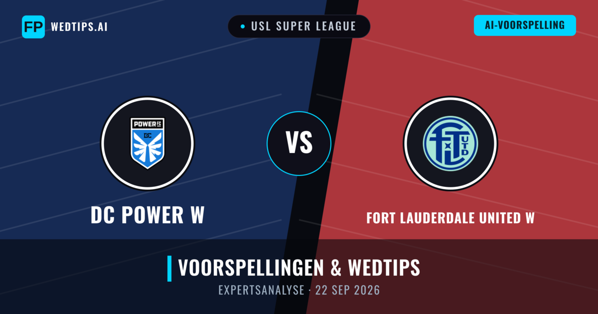 DC Power W vs Fort Lauderdale United W — voorspelling en vooruitblik wedstrijd