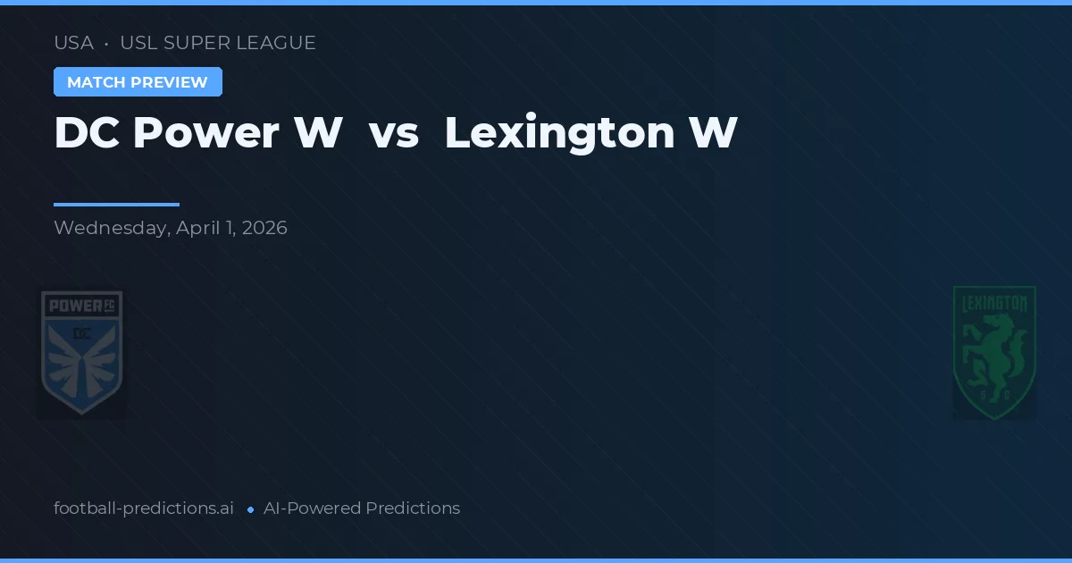 DC Power W vs Lexington W — voorspelling en vooruitblik wedstrijd