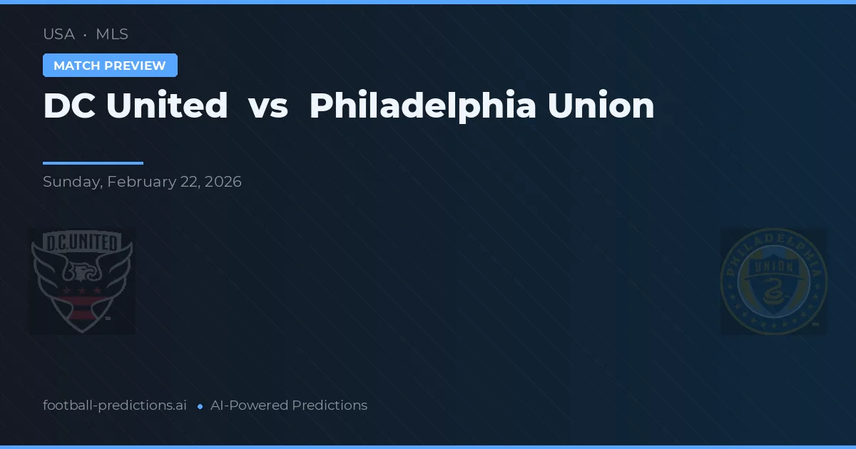 DC United vs Philadelphia Union — voorspelling en vooruitblik wedstrijd
