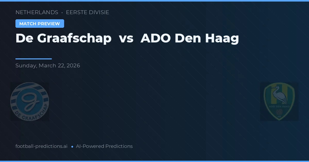 De Graafschap vs ADO Den Haag — voorspelling en vooruitblik wedstrijd