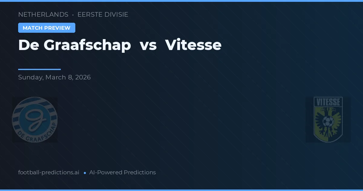 De Graafschap vs Vitesse — voorspelling en vooruitblik wedstrijd