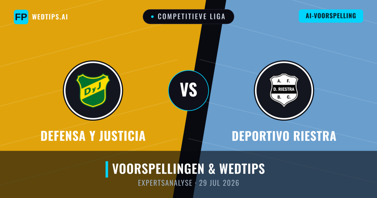 Defensa y Justicia vs Deportivo Riestra — voorspelling en vooruitblik wedstrijd