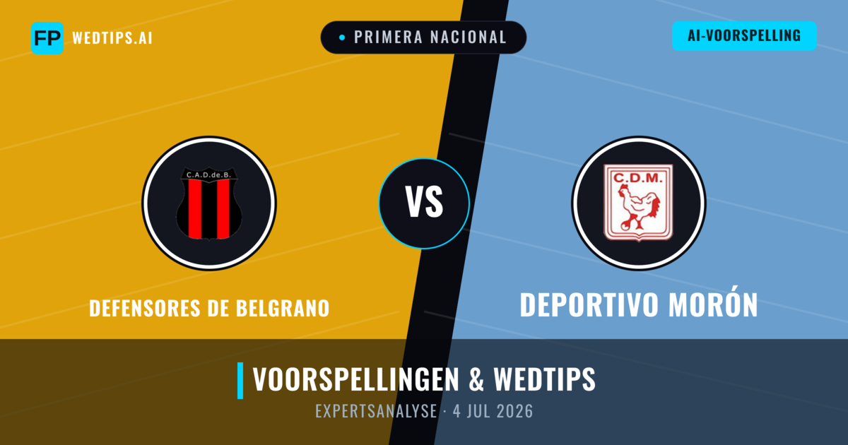 Defensores de Belgrano vs Deportivo Morón — voorspelling en vooruitblik wedstrijd