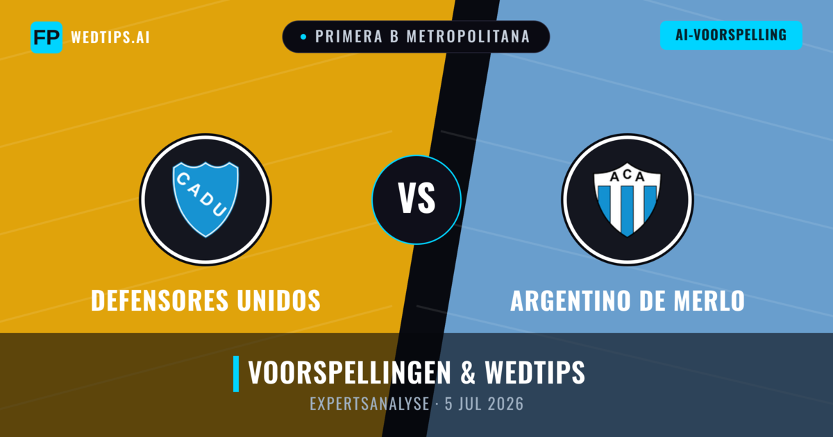 Defensores Unidos vs Argentino de Merlo — voorspelling en vooruitblik wedstrijd