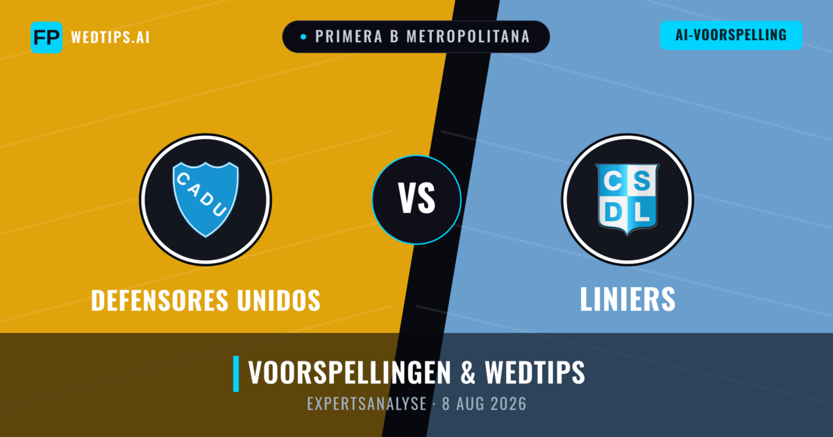 Defensores Unidos vs Liniers — voorspelling en vooruitblik wedstrijd