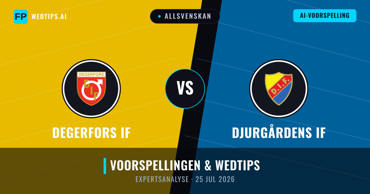 Degerfors IF vs Djurgårdens IF — voorspelling en vooruitblik wedstrijd