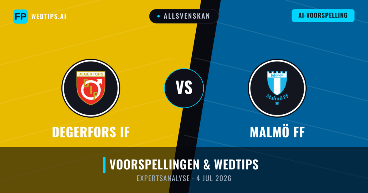 Degerfors IF vs Malmö FF — voorspelling en vooruitblik wedstrijd