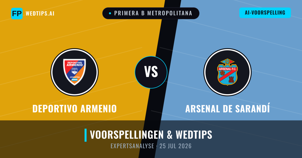 Deportivo Armenio vs Arsenal de Sarandí — voorspelling en vooruitblik wedstrijd