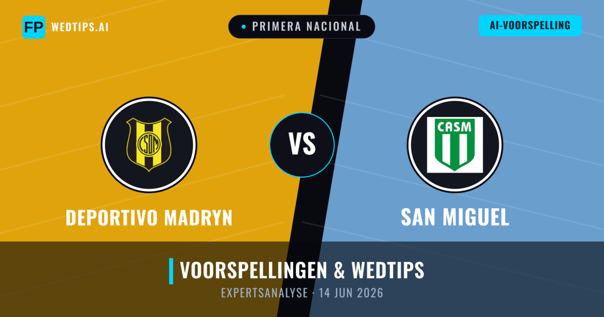 Deportivo Madryn vs San Miguel — voorspelling en vooruitblik wedstrijd