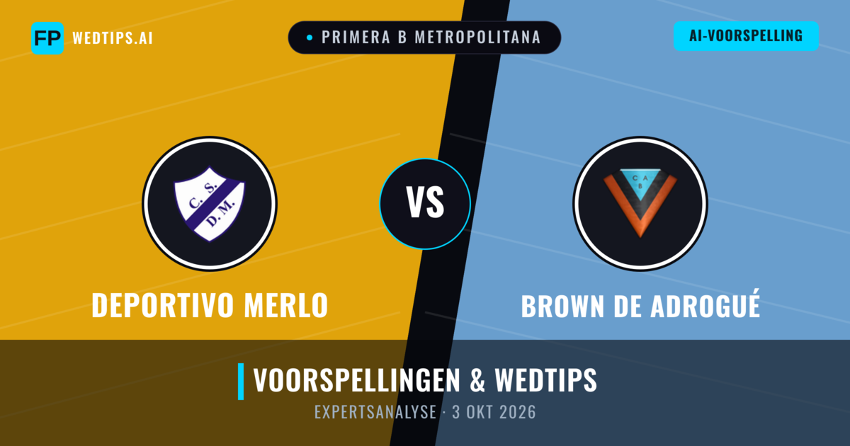 Deportivo Merlo vs Brown de Adrogué — voorspelling en vooruitblik wedstrijd