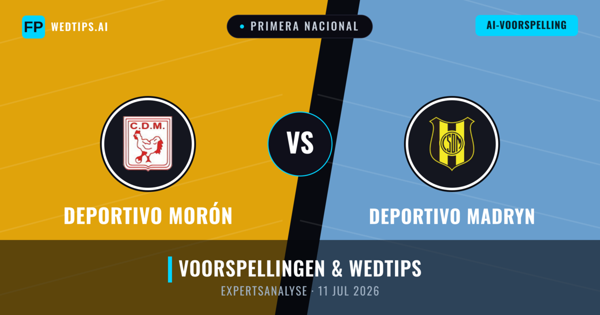 Deportivo Morón vs Deportivo Madryn — voorspelling en vooruitblik wedstrijd