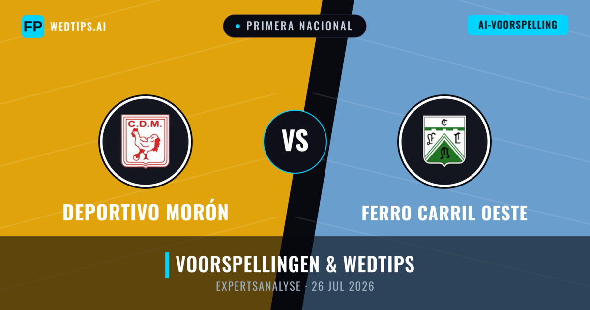 Deportivo Morón vs Ferro Carril Oeste — voorspelling en vooruitblik wedstrijd