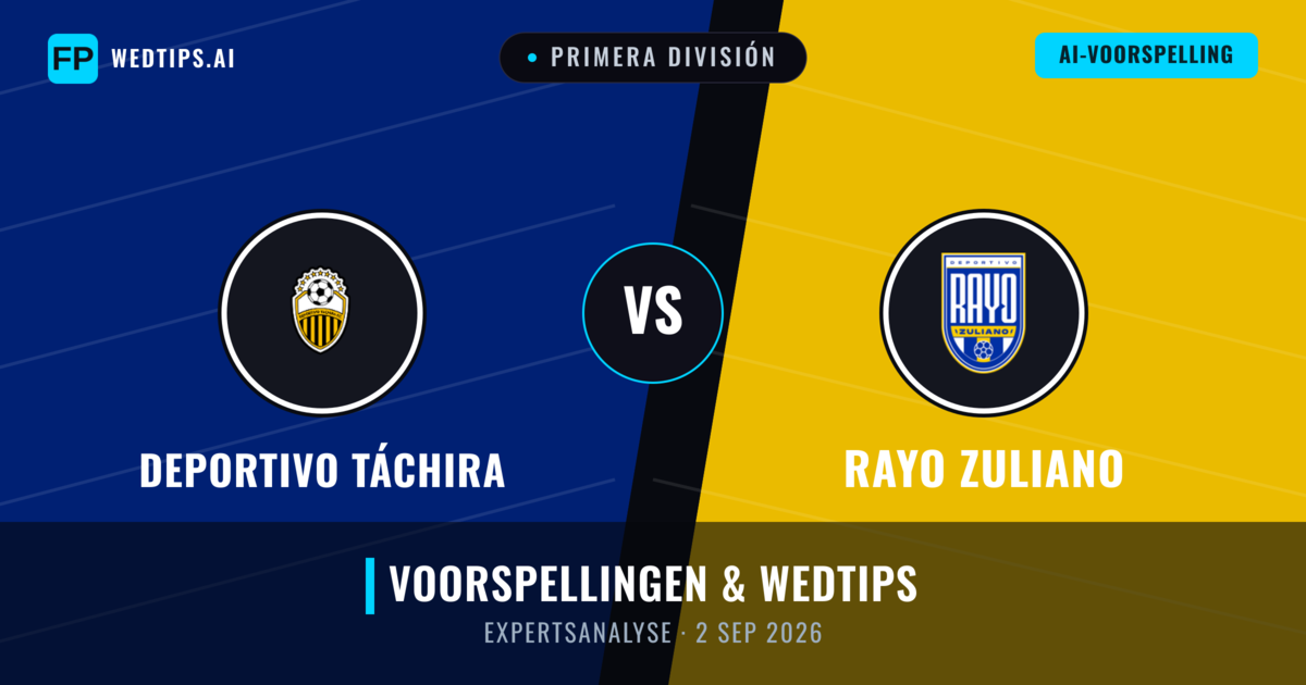 Deportivo Táchira vs Rayo Zuliano — voorspelling en vooruitblik wedstrijd