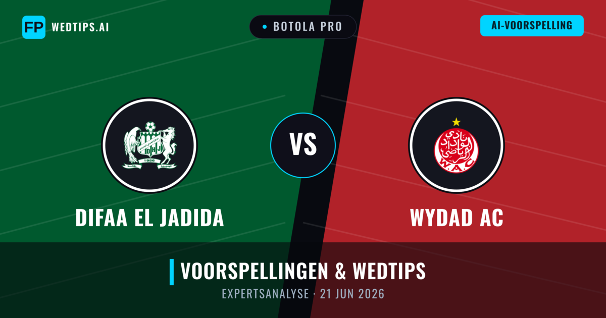 Difaa El Jadida vs Wydad AC — voorspelling en vooruitblik wedstrijd