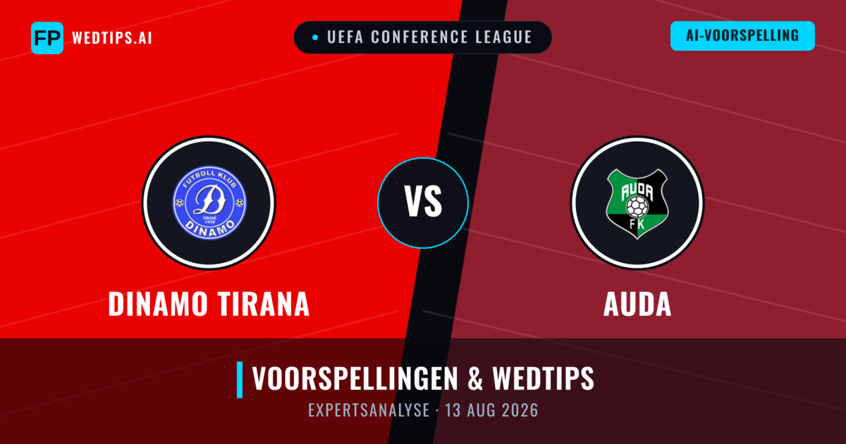 Dinamo Tirana vs Auda — voorspelling en vooruitblik wedstrijd