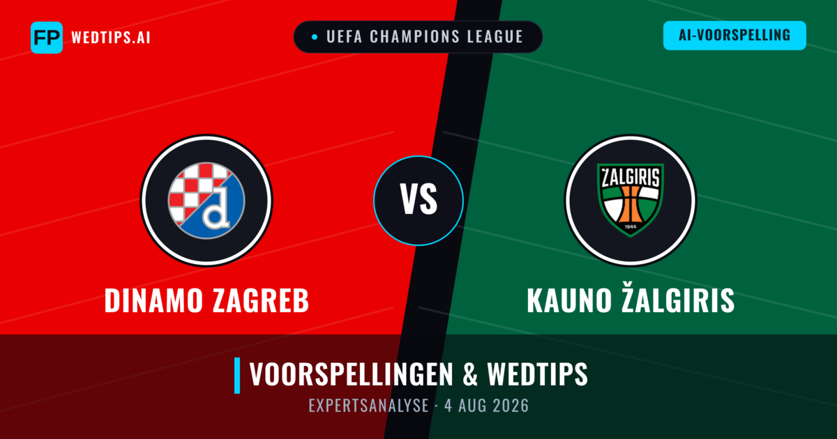 Dinamo Zagreb vs Kauno Žalgiris — voorspelling en vooruitblik wedstrijd