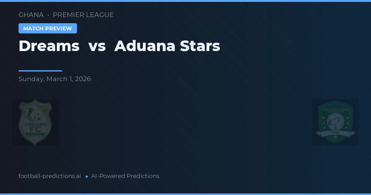 Dreams vs Aduana Stars — voorspelling en vooruitblik wedstrijd