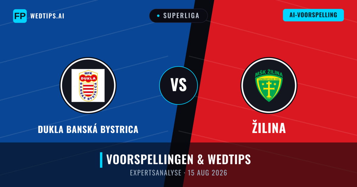 Dukla Banská Bystrica vs Žilina — voorspelling en vooruitblik wedstrijd