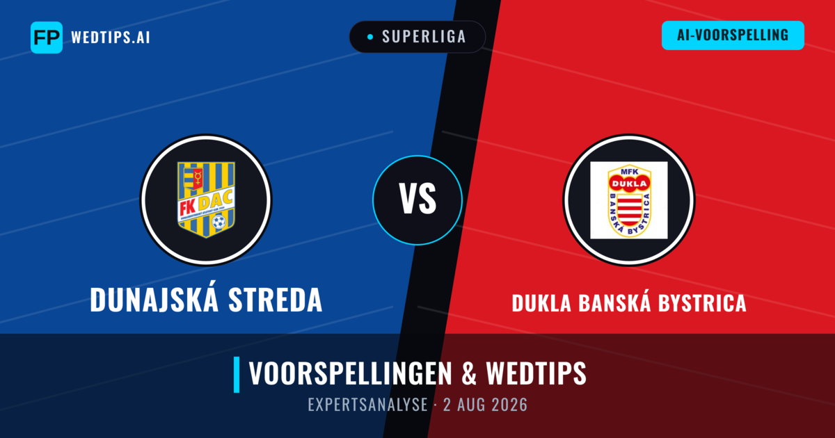 Dunajská Streda vs Dukla Banská Bystrica — voorspelling en vooruitblik wedstrijd