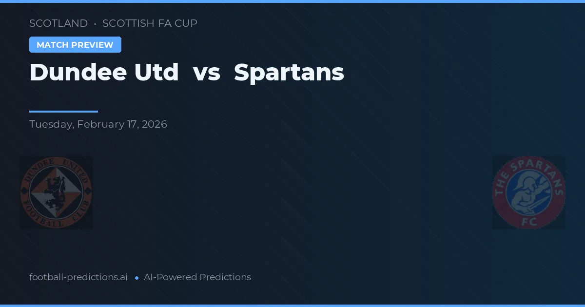 Dundee United vs Spartans — voorspelling en vooruitblik wedstrijd