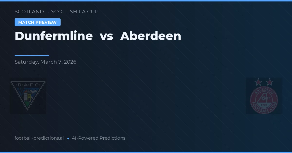 Dunfermline vs Aberdeen — voorspelling en vooruitblik wedstrijd