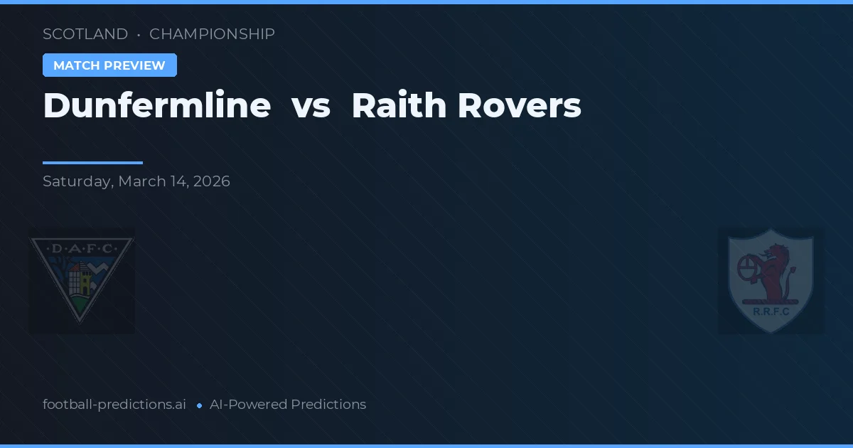 Dunfermline vs Raith Rovers — voorspelling en vooruitblik wedstrijd