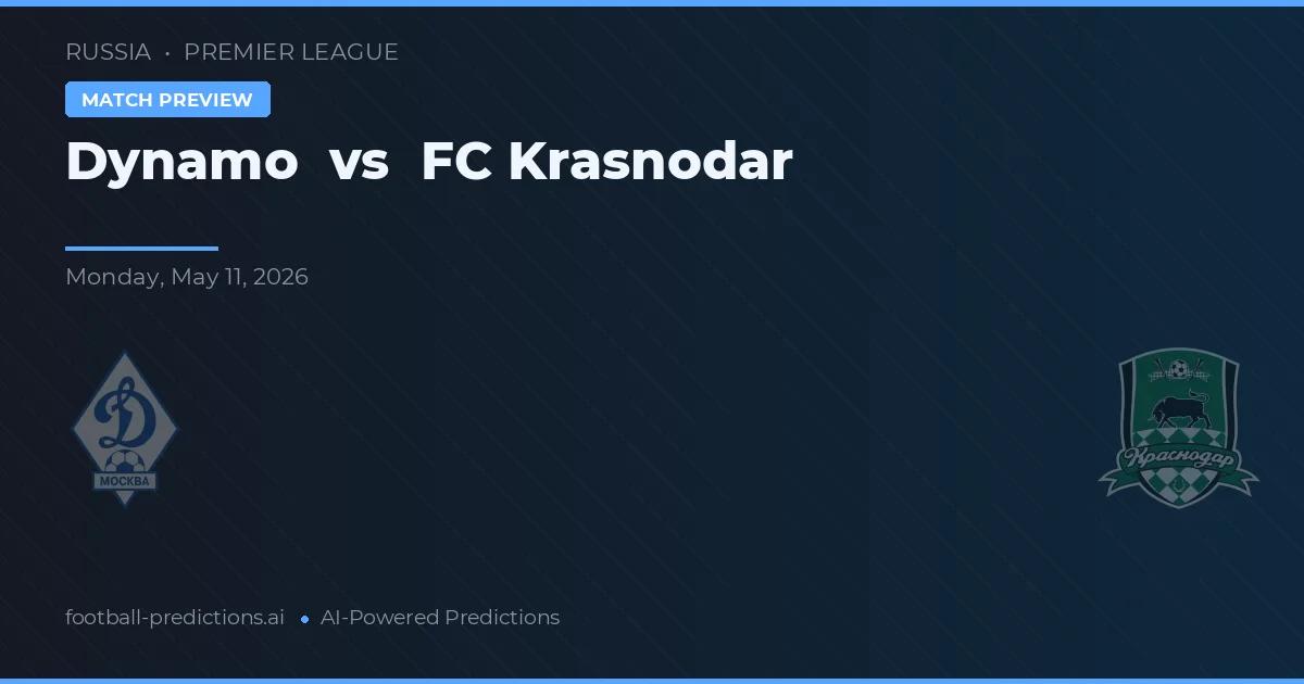 Dynamo Moskou vs FC Krasnodar — voorspelling en vooruitblik wedstrijd