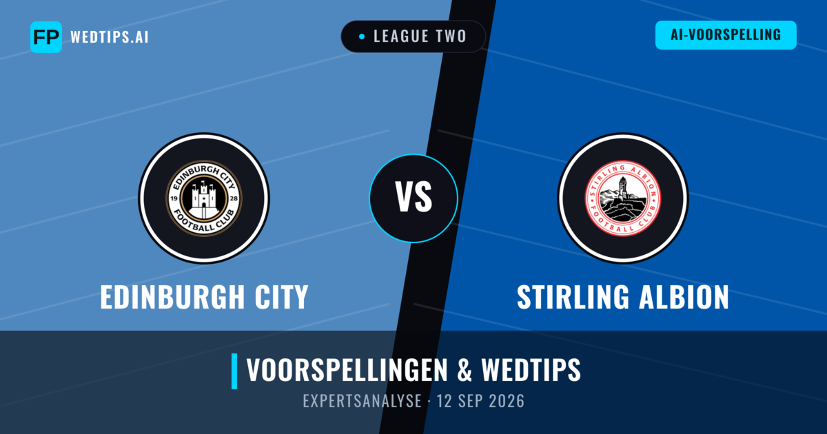 Edinburgh City vs Stirling Albion — voorspelling en vooruitblik wedstrijd