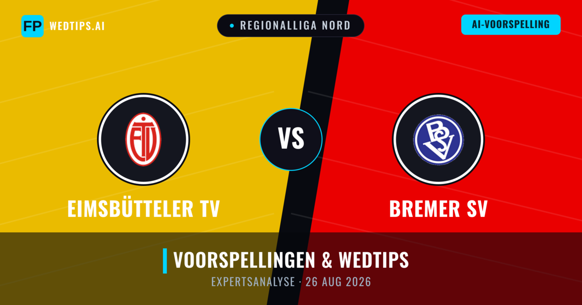 Eimsbütteler TV vs Bremer SV — voorspelling en vooruitblik wedstrijd