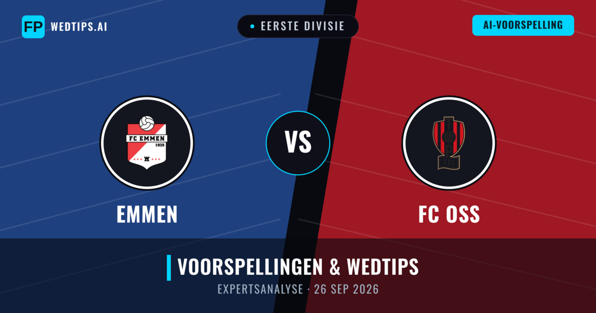 Emmen vs FC OSS — voorspelling en vooruitblik wedstrijd