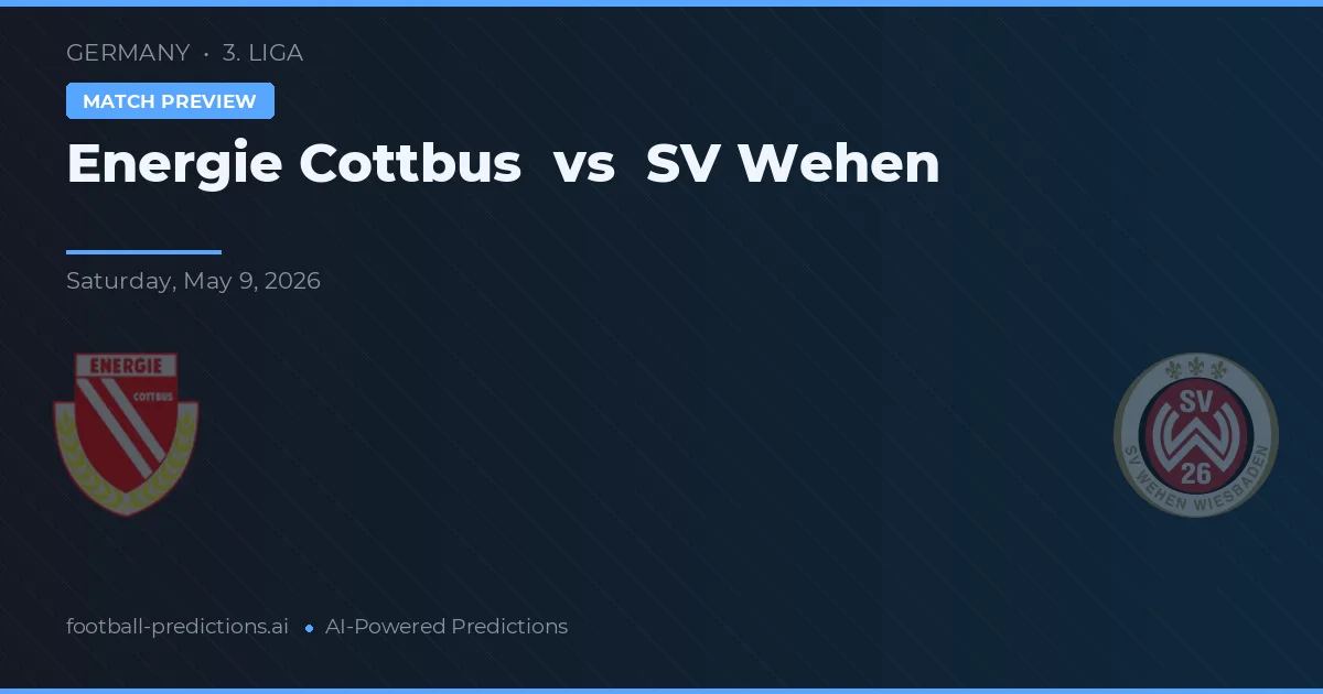 Energie Cottbus vs SV Wehen — voorspelling en vooruitblik wedstrijd