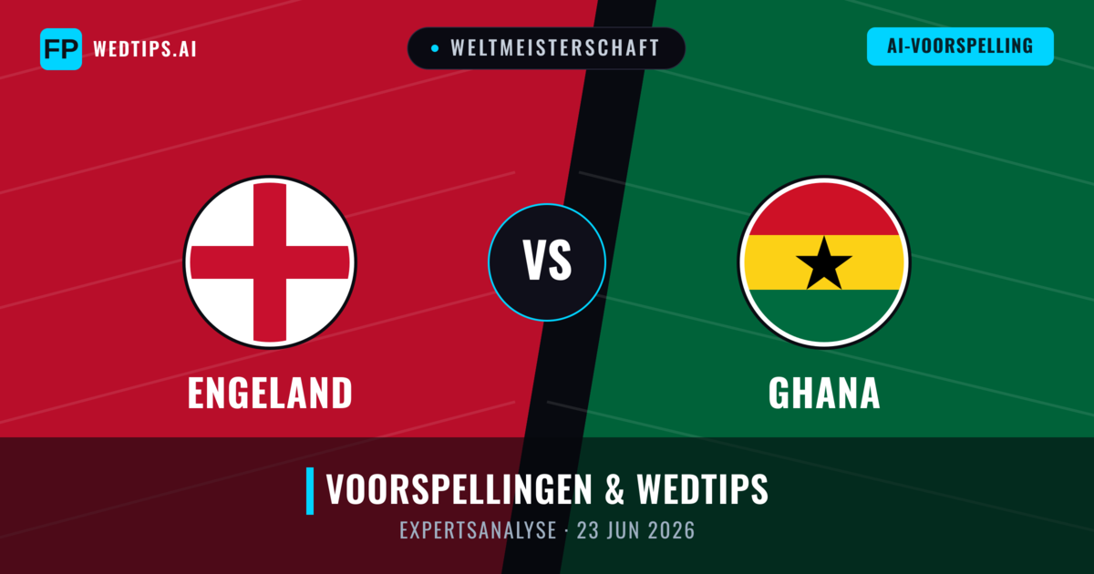 Engeland vs Ghana — voorspelling en vooruitblik wedstrijd