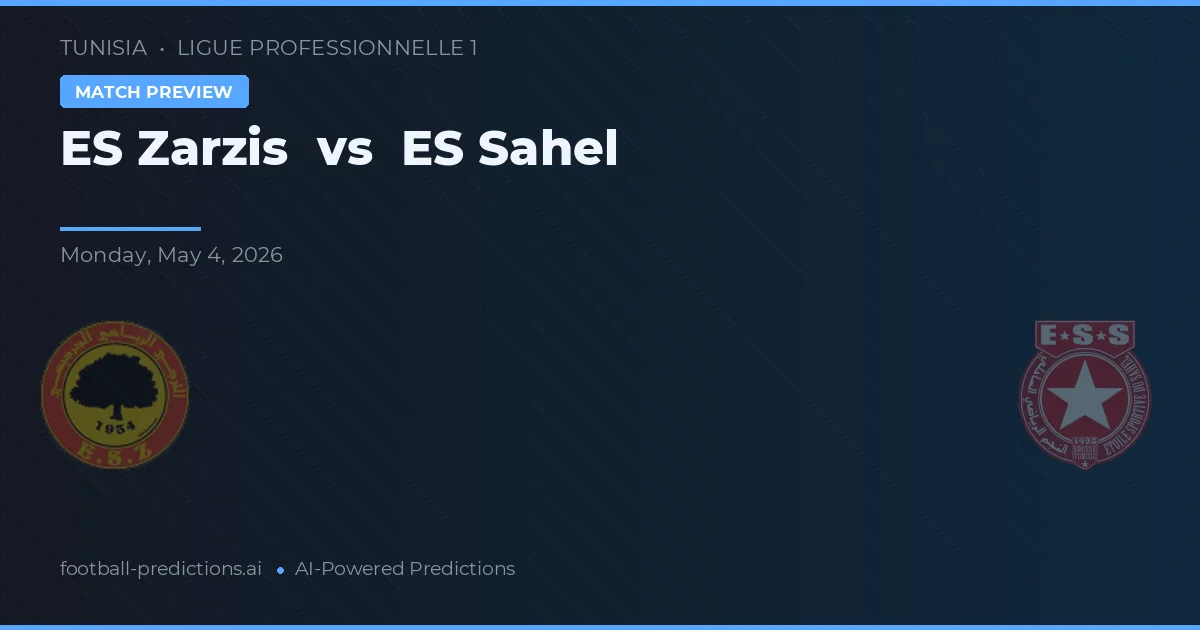 ES Zarzis vs ES Sfax — voorspelling en vooruitblik wedstrijd