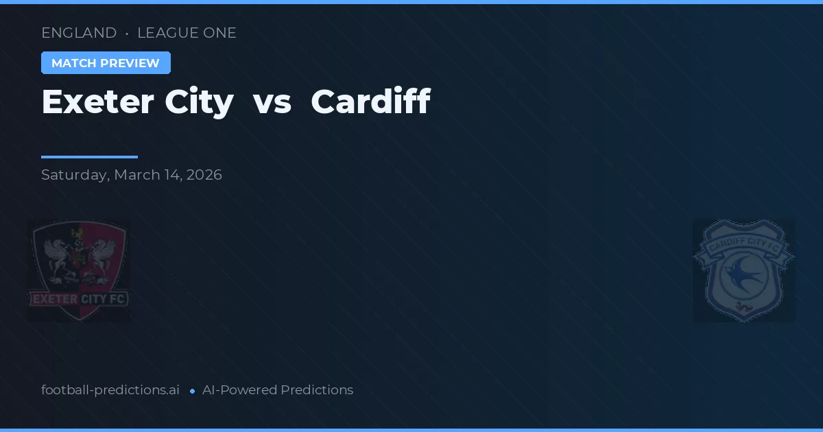 Exeter City vs Cardiff — voorspelling en vooruitblik wedstrijd