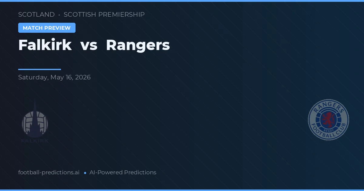 Falkirk vs Rangers — voorspelling en vooruitblik wedstrijd