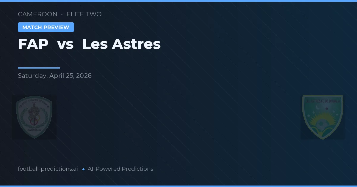 FAP vs Les Astres — voorspelling en vooruitblik wedstrijd