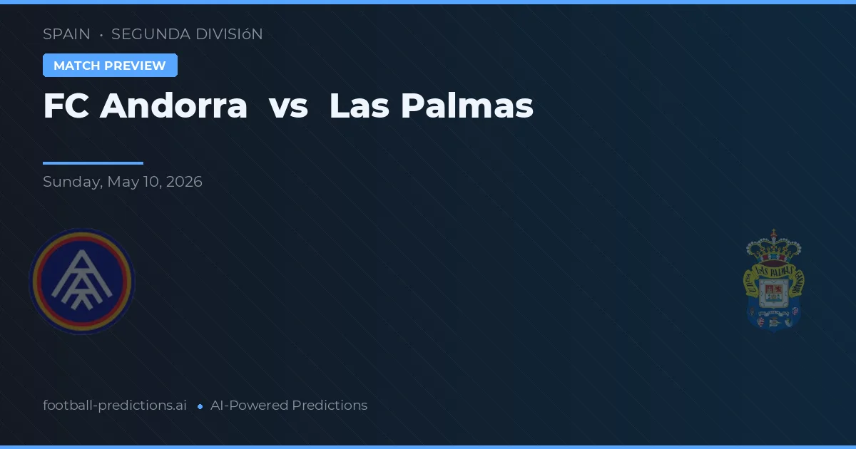 FC Andorra vs Las Palmas — voorspelling en vooruitblik wedstrijd