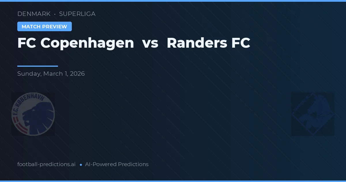 FC København vs Randers FC — voorspelling en vooruitblik wedstrijd